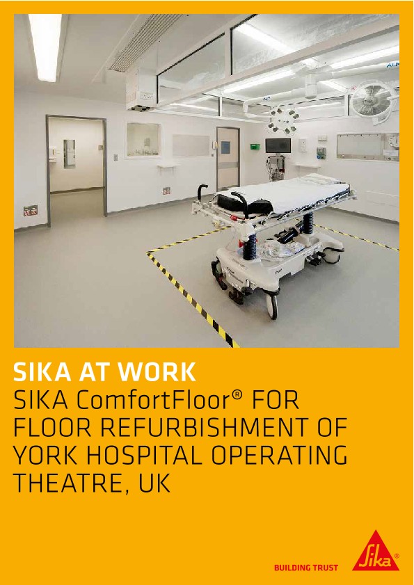 Floor Refurbishment in a Hospital in York, UK